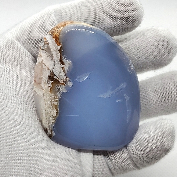 Blue Chalcedony Polished Freeform Gemstone - Picture 7 of 15